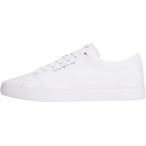 Limited-time offer: Tommy Hilfiger Men’s Low Top Trainers Harlem Core Lace-up, White (White), 8 from 75.00 £ to 52.25 £ (save 30%)