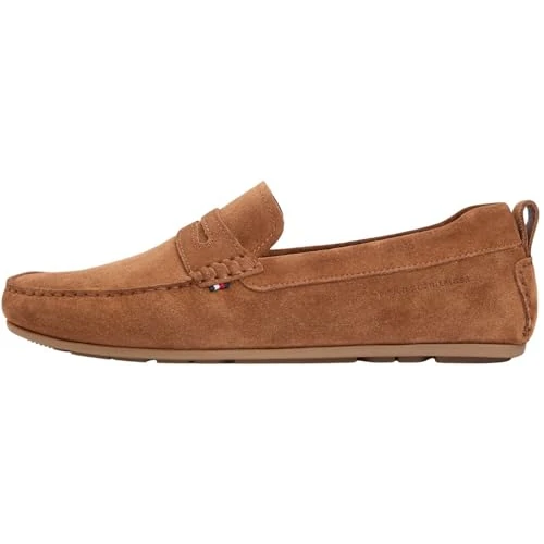 Tommy Hilfiger Heren Core Hilfiegr Suede Driver FM0FM05789 Driver Schoenen, Bruin (Coconut Grove), 11