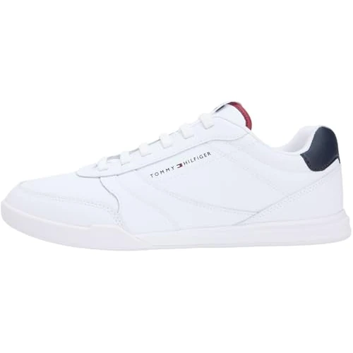 Offerta a tempo: Tommy Hilfiger Uomo Sneakers Running Profilo Basso, Bianco (White), 41 - 56% da 109.90 € a 48.72 €