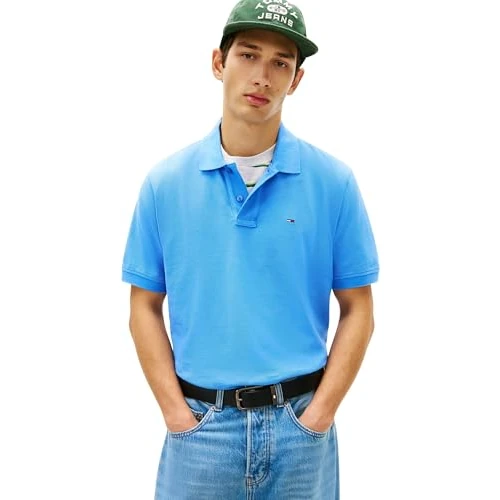 Offerta a tempo: Tommy Jeans Uomo Maglietta Polo Essential Regular Fit, Blu (Blue Twilight), XL - 52% da 69.90 € a 33.61 €