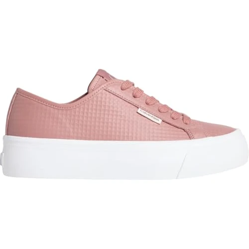 Oferta limitada: Calvin Klein Vulcanized Sneaker Mujer Lace Up de Piel, Rosa (Blush), 39 de 99.90 € a 54.79 € (ahorro 45%)