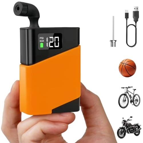 Offerta a tempo: Mini pompa per bicicletta, pompa portatile per gonfiaggio pneumatici 120PSI - 39% da 32.99 € a 19.99 €