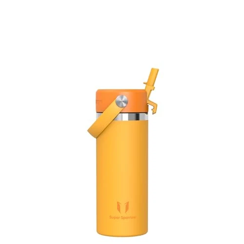 Oferta limitowana: Sparrow SwivelSip Butelka Termiczna Dla Dzieci Ze Stali Nierdzewnej - 500ml - Metalowa Butelka ze Słomką i Szerokim Otworem - Bez BPA, Szczelna - Izolowany Termos Do Siłowni, Podróży, Outdooru z 76.00 zł na 76.00 zł (oszczędź 0.00%)