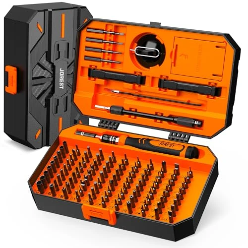 Limited-time offer: JOREST 115 in 1 Precision Screwdriver Set, Birthday Tool Gifts for Men Dad Him, Magnetic Repair Tool Kit for PC, Laptop, Tablet, iPhone, MacBook, PS5, Xbox, Switch, Game Console, Door, Table & Chair from 22.99 £ to 19.99 £ (save 13%)
