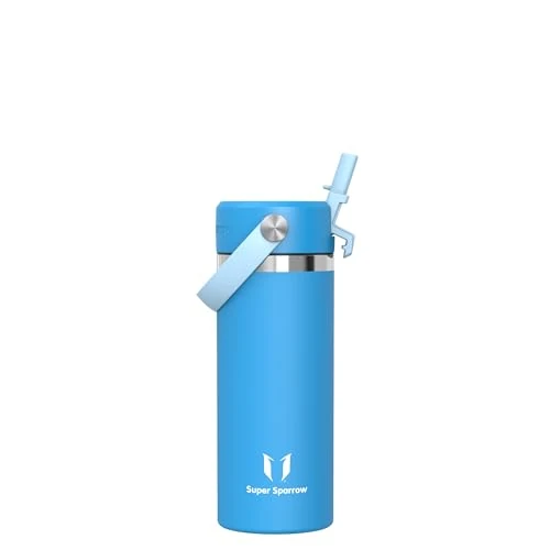 Oferta limitada: Sparrow SwivelSip Botella Termica Niños - Botella Agua Acero Inoxidable Boca Ancha con Pajita - 500ml - Sin BPA y Antifugas - para Deporte, Gimnasio, Oficina, Yoga, Ciclismo de 17.59 € a 17.59 € (ahorro 0.00%)