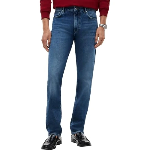 Zeitlich begrenztes Angebot: Tommy Hilfiger Herren Jeans Hose Slim Denton Cobalt Blue Straight Fit, Blau (Cobalt Blue), 35W/36L von 52.61 € auf 52.61 € (0.00% Rabatt)