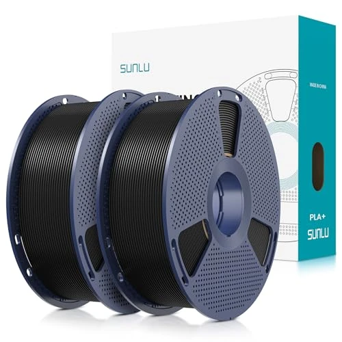 Oferta limitowana: SUNLU Filament PLA+ 1,75 mm 2 kg, filament PLA Plus do drukarek 3D, trwalszy i trwalszy filament do druku 3D, dokładność rozmiaru +/- 0,02 mm, 2 szpule (czarny + czarny/nowy) z 105.99 zł na 105.99 zł (oszczędź 0.00%)