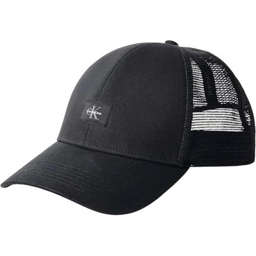 Offerta a tempo: Calvin Klein Uomo Cappellino Monologo Woven Patch Trucker con Mesh, Nero (Black), Taglia Unica - 36% da 39.90 € a 25.56 €