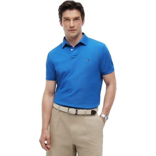 Limited-time offer: Tommy Hilfiger Men’s Polo Shirt Short Sleeve 1985 Regular Fit, Blue (Blue Orbit), M from 45.00 £ to 41.64 £ (save 7.47%)