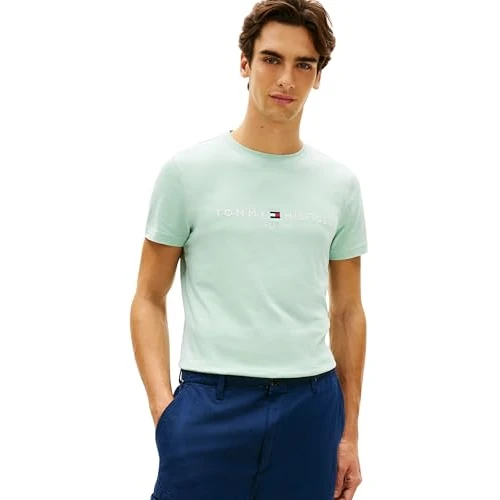 Offerta a tempo: Tommy Hilfiger Tommy Logo Tee MW0MW11797 S/S T-Shirt, Verde, XL - 58% da 49.90 € a 20.94 €