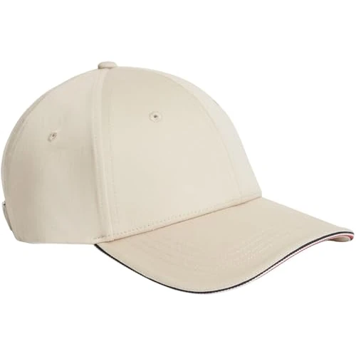 Offre limitée : Tommy Hilfiger Casquette Th Corporate en Coton 6 Panneaux Am0Am12035 pour Homme, Beige, Taille Unique de 28.44 € à 26.79 € (6% de remise)