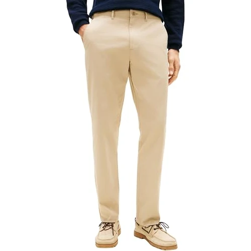 Offre limitée : Tommy Hilfiger Harlem Essential Twill MW0MW40690 Chino, Kaki, 30W/32L de 74.95 € à 74.95 € (0.00% de remise)