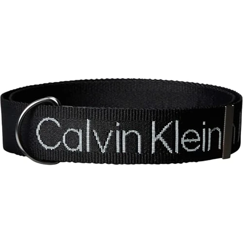 Oferta limitada: Calvin Klein Cinturón Hombre D-Ring Webbing Belt 38Mm con logotipo, Negro (Black/Matte Gunmetal), 125 cm de 39.90 € a 39.90 € (ahorro 0.00%)
