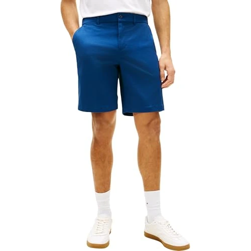 Limited-time offer: Tommy Hilfiger Men's Chino Shorts Half Harlem Regular Fit, Blue (Blue Orbit), 28W from 36.33 £ to 31.97 £ (save 12%)