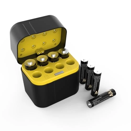 Offre limitée : SURFOU Lot de 8 piles rechargeables au lithium AAA avec chargeur, 1,5 V, 1300 mWh, haute capacité, jusqu'à 1600 cycles de charge, avec boîte de rangement, compatible avec caméra extérieure clignotante de 25.30 € à 25.30 € (0.00% de remise)