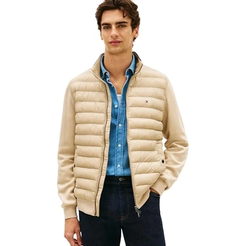 Offre limitée : Tommy Hilfiger Mix Media Ess RWB MW0MW41329 Sweat-Shirt zippé à col Montant pour Homme Kaki, XXL de 92.36 € à 92.36 € (0.00% de remise)