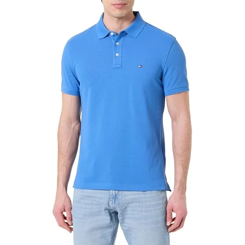 Tommy Hilfiger Polo Uomo 1985 Slim MW0MW17771 S/S Polo, Blu, M