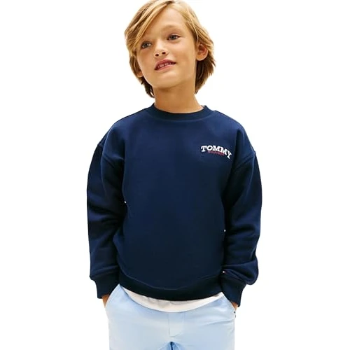 Offerta a tempo: Tommy Hilfiger Bambino Felpa Monotype Graphic con Scollo Rotondo, Blu (Dark Night Navy), 6 Anni - 0.00% da 34.99 € a 34.99 €