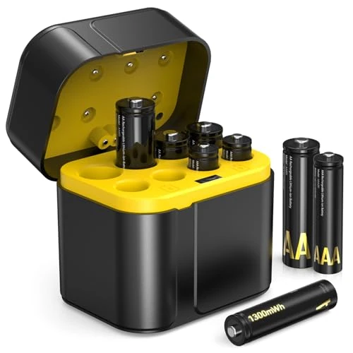 Offre limitée : SURFOU Lot de Rechargeables 8 Piles Lithium Chargeur de Batterie, 1.5V 3700mWh 4PCS, 1300mWh 4PCS, Adaptées aux appareils Photo numériques, pour Le Sport et à l'extérieur, 1600+ Cycles de 23.99 € à 23.99 € (0.00% de remise)