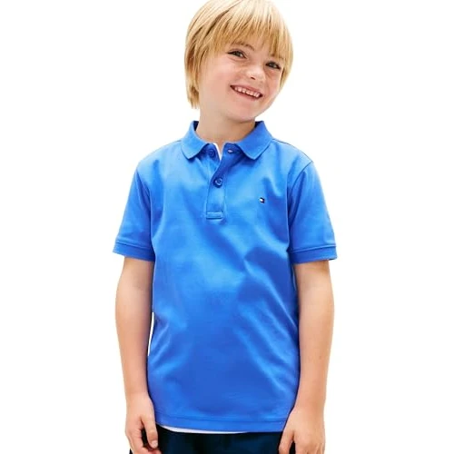 Offerta a tempo: Tommy Hilfiger Bambino Maglietta Polo Maniche Corte Interlock Regular Fit, Blu (Empire Blue), 5 Anni - 46% da 49.90 € a 26.99 €