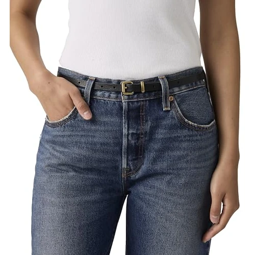 Offre limitée : Levi's Dillon Narrow Belt APPAREL_BELT Femme, Blacks, 90 de 35.00 € à 24.50 € (30% de remise)