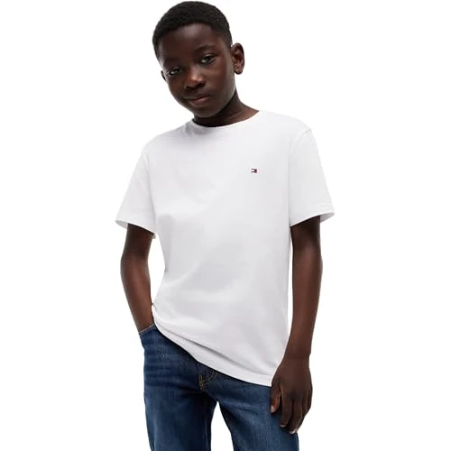 Oferta limitowana: Tommy Hilfiger Koszulka chłopięca Essential Archive Fit Ss KB0KB09646 Inne topy, biała (biała), 16 lat z 194.02 zł na 194.02 zł (oszczędź 0.00%)