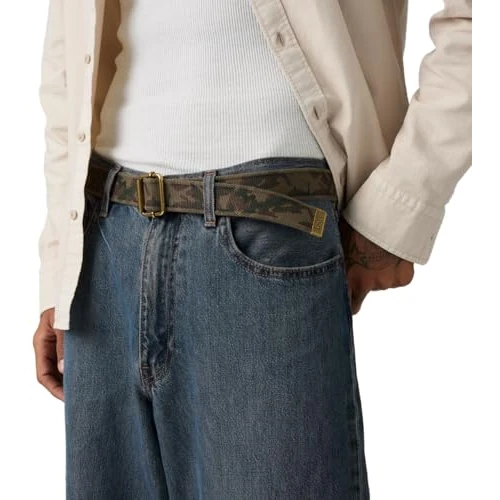 Zeitlich begrenztes Angebot: Levi's Damen WASHED DOWN COTTON WEB BELT BELTS, PHALAROPE CAMO PRINT, 105 von 28.49 € auf 28.49 € (0.00% Rabatt)