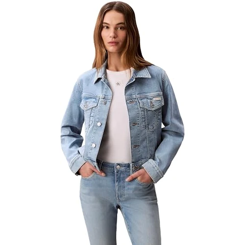 Oferta limitowana: Calvin Klein Damskie kurtki Ls Classic Trucker Coastal Light LV047F672G, NIEBIESKIE, L z 277.38 zł na 277.38 zł (oszczędź 0.00%)