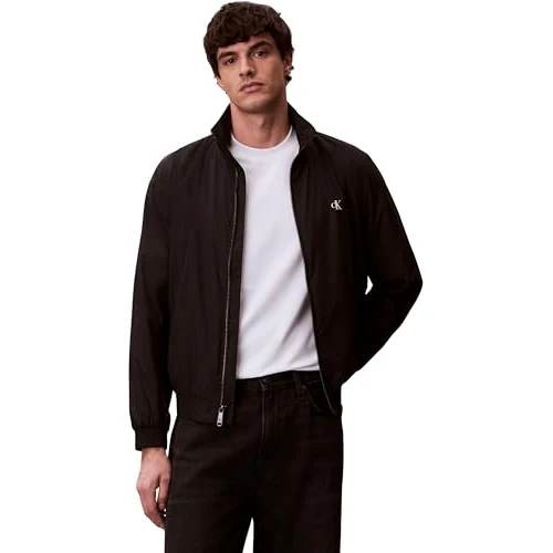 Offerta a tempo: Calvin Klein Uomo Giacca Blouson Unfilled Nylon Harrington con Tasche Laterali, Nero (Black), XS - 66% da 139.90 € a 47.58 €