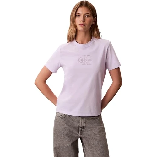 Oferta limitada: Calvin Klein Camiseta SS Clasic Monologo LV047F831G Graphic tee para Mujer, Multicolor, XS de 29.95 € a 29.95 € (ahorro 0.00%)