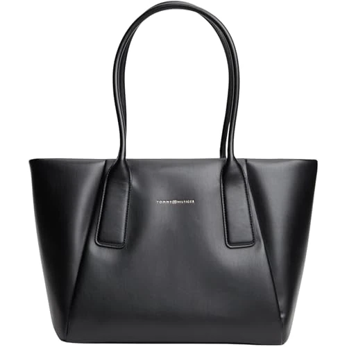 Limited-time offer: Tommy Hilfiger Women's Th Essential Tote AW0AW18374 Tote, BLACK (Black), One Size from 130.37 £ to 130.37 £ (save 0.00%)
