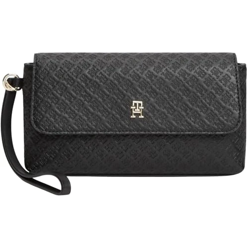 Tommy Hilfiger Damska torebka Th Icon Daily Pouch Mono AW0AW18602 Inne małe akcesoria, CZARNY (czarny), jeden rozmiar