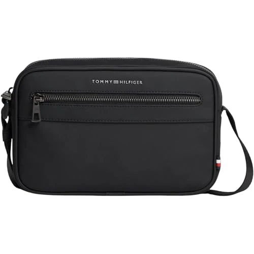 Zeitlich begrenztes Angebot: Tommy Hilfiger Herren Crossbody Bag Tasche mit Metall-Logo, Schwarz (Black), Einheitsgröße von 79.90 € auf 79.90 € (0.00% Rabatt)