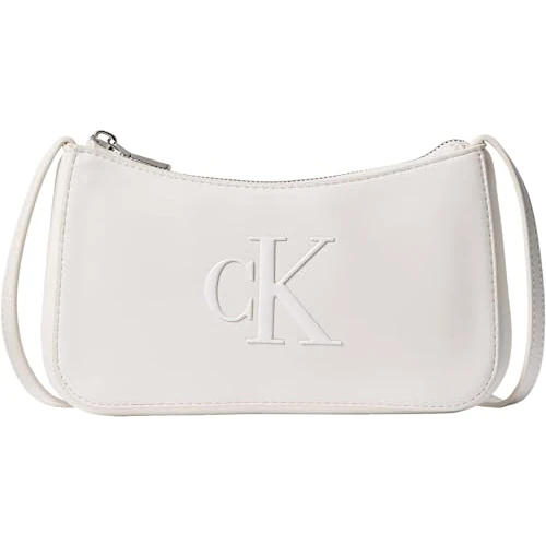 Zeitlich begrenztes Angebot: Calvin Klein Damen Bold Ck Mini Bag Lv04f1125g Crossover, White (White Alyssum) von 52.19 € auf 52.19 € (0.00% Rabatt)