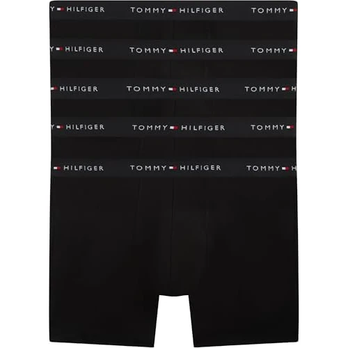 Tommy Hilfiger Heren 5P Boxer Brief Wb UM0UM03751 Boxer Brief, ZWART (Blk/Blk/Blk/Blk/Blk), M