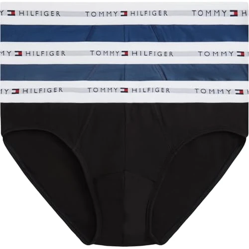Offre limitée : Tommy Hilfiger 3p Brief Um0um03875 Slip, Black (Blk/Blu JN/AG Sea), XL Homme de 35.91 € à 31.92 € (11% de remise)