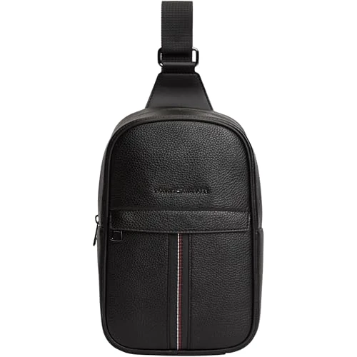Offerta a tempo: Tommy Hilfiger Uomo Borsa a Spalla Central Slingpack Zaino, Nero (Black), Taglia Unica - 0.00% da 39.96 € a 39.96 €
