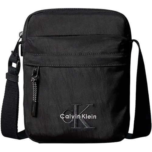 Oferta limitada: Calvin Klein Bolso Crossbody Hombre Bold Reporter con bolsillo exterior, Negro (Black), Talla Única de 69.90 € a 41.94 € (ahorro 40%)