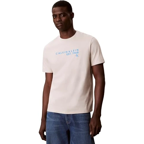 Offre limitée : Calvin Klein T-Shirt Graphique pour Homme SS 30S EU en Gros LV04RF800G T-Shirts Graphiques, Blanc, L de 17.95 € à 15.66 € (13% de remise)