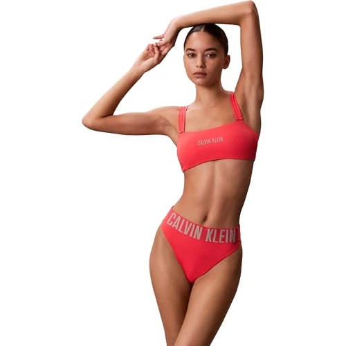 Oferta limitada: Calvin Klein Braguita de Bikini Mujer Brazilian con Logotipo en la Cintura, Rosa (Punch Pink), XS de 44.90 € a 24.92 € (ahorro 44%)