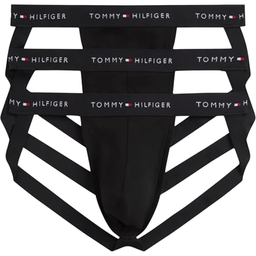 Offre limitée : Tommy Hilfiger Jockstrap 3P WB UM0UM03872 Jockstrap pour Homme Jaune (Noir/Noir/Noir), XS de 39.90 € à 29.90 € (25% de remise)