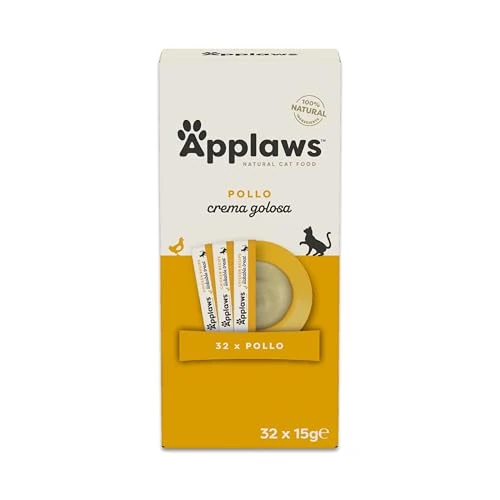 Oferta limitada: Applaws: purés cremosos 100% Naturales para Gatos, de Pollo, para lamer - 32 x 15 g de 15.85 € a 13.39 € (ahorro 16%)