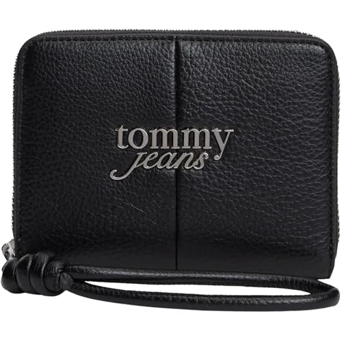 Zeitlich begrenztes Angebot: Tommy Jeans Damen Geldbörse Bold mit Handschlaufe, Schwarz (Black), Einheitsgröße von 36.91 € auf 36.91 € (0.00% Rabatt)