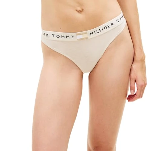 Offre limitée : Tommy Hilfiger Bikini Classique Uw0Uw06038 pour Femme, Beige (Beige chiné), M de 22.90 € à 20.95 € (9% de remise)