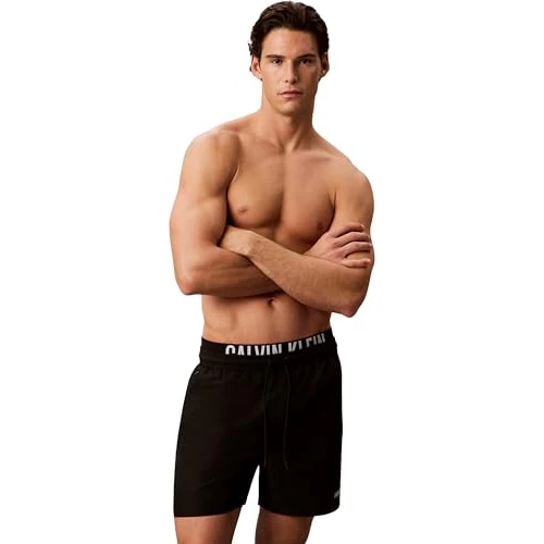 Limited-time offer: Calvin Klein Men’s Swim Shorts Medium Drawstring Boxer with Drawstring, Black (Black), 4XL from 65.00 £ to 52.24 £ (save 20%)