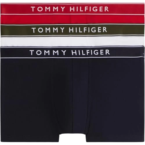 Offerta a tempo: Tommy Hilfiger UM0UM03882 Tronco da Uomo 3P DTM, Rosso (TH Wht/Med Red/Dsrt Sky), XXL - 47% da 39.90 € a 21.20 €