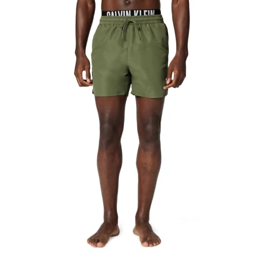 Offerta a tempo: Calvin Klein Uomo Pantaloncino da Bagno Medium Drawstring Boxer con Cordoncino, Verde (Brush Green), 3XL - 35% da 74.90 € a 48.44 €