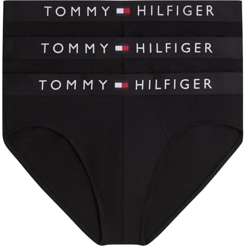 Oferta limitada: Tommy Hilfiger Calzoncillos Pack de 3 Hombre Hip Briefs con Logotipo en la Cintura, Negro (Black/Black/Black), XXL de 44.90 € a 34.07 € (ahorro 24%)