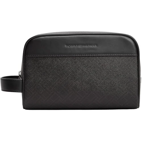 Oferta limitada: Tommy Hilfiger Bolsa de Lavado con Monograma de Bandera TH AM0AM14298 para Hombre, Otros Accesorios pequeños, Negro (Negro), Talla única de 43.83 € a 43.83 € (ahorro 0.00%)