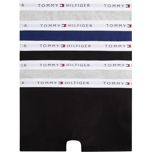 Zeitlich begrenztes Angebot: Tommy Hilfiger Jungen 5 Pk Ub0ub00601 Trunk, BEIGE (L Gry Heather/Navy/Black), 10-12 Years von 54.90 € auf 43.92 € (20% Rabatt)